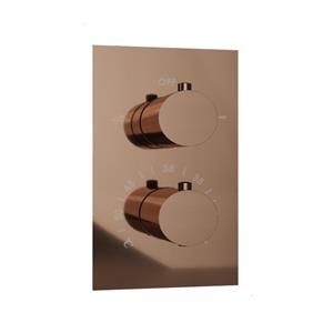 Fortifura Calvi Thermostatische Inbouwkraan - inbouwdeel - geborsteld koper PVD SW970038