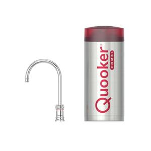 Quooker Classic Nordic Round kokendwaterkraan - draaibare uitloop - Combi+ reservoir - Warm / kokend water - Chroom 22+CNRCHR