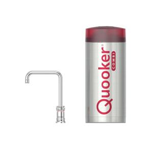 Quooker Classic Nordic Square kokendwaterkraan - draaibare uitloop - Combi+ reservoir - Warm / kokend water - Chroom 22+CNSCHR