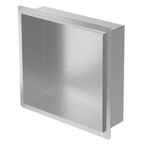 LuxeBath Inbouw Douchewand, 30x30x10 Cm, Roestvrij Staal, Zilver