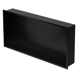 LuxeBath Inbouw Douchewand, 60x30x10 Cm, Roestvrij Staal, Zwart