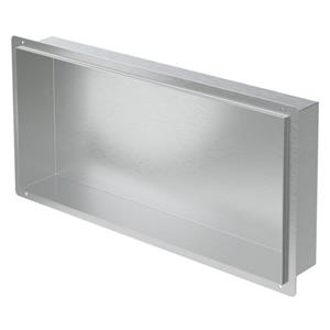 LuxeBath Inbouw Douchewand, 60x30x10 Cm, Roestvrij Staal, Zilver