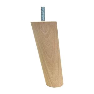 Furniture Legs Europe Meubelpoot conisch Ø 5 cm / 3,5 cm en hoogte 12,5 cm van massief beukenhout (M8)