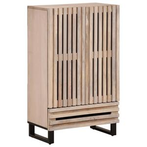 VidaXL Hoge kast 60x34x100 cm massief mangohout