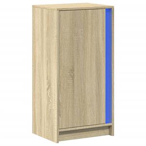 vidaXL Dressoir met LED 42,5x34x85 cm bewerkt hout sonoma eikenkleurig