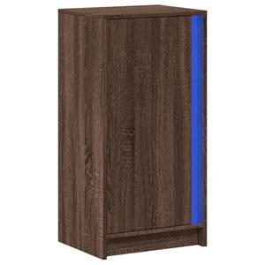 vidaXL Dressoir met LED 42,5x34x85 cm bewerkt hout bruin eikenkleur