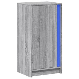 vidaXL Dressoir met LED 42,5x34x85 cm bewerkt hout grijs sonoma eiken