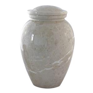 Gedenk Idee Memorialshop Urn van marmer Jaune Dove kleur Beige