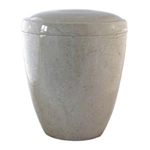 Gedenk Idee Memorialshop Urn van marmer Jaune Clippo kleur Beige (3700ml)