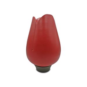 Gedenk Idee Memorialshop Tulp urn op voetje in Rood keramiek (4000ml)