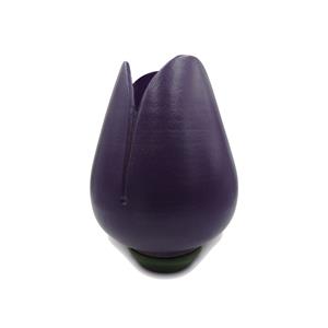 Gedenk Idee Memorialshop Tulp urn op voetje in Paars keramiek (4000ml)