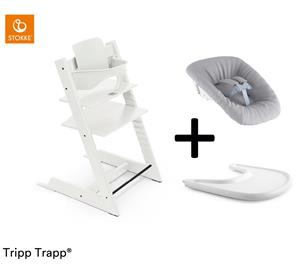 Stokke Tripp Trapp Compleet + Newborn Set™ + Tray - White (V2)