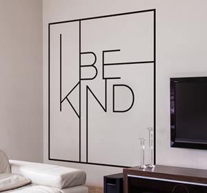 Tenstickers Muurstickers woonkamer Be Kind