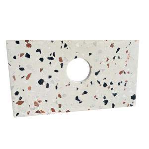 Saniclear Micro fonteinblad 39x22cm terrazzo