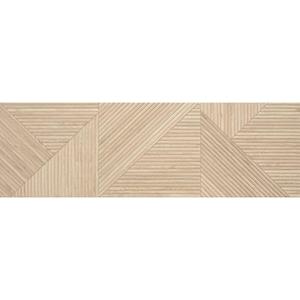 Valence Tegelsample:  Tangram decor wandtegel 32x100cm naturel