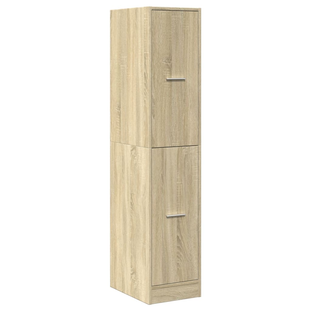 vidaXL Apothekerskast 30x41x144,5 cm bewerkt hout sonoma eikenkleurig