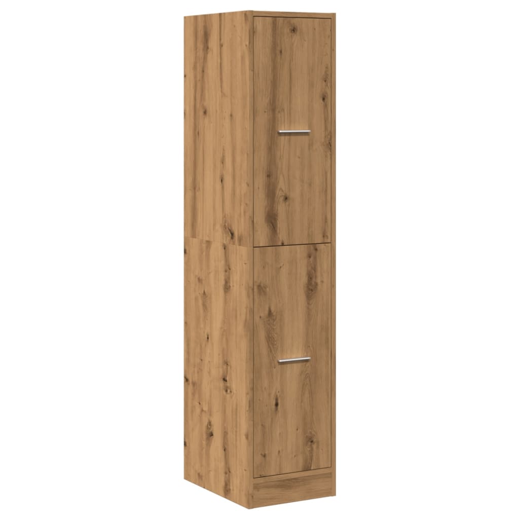 vidaXL Apothekerskast 30x41x144,5 cm bewerkt hout artisanaal eiken