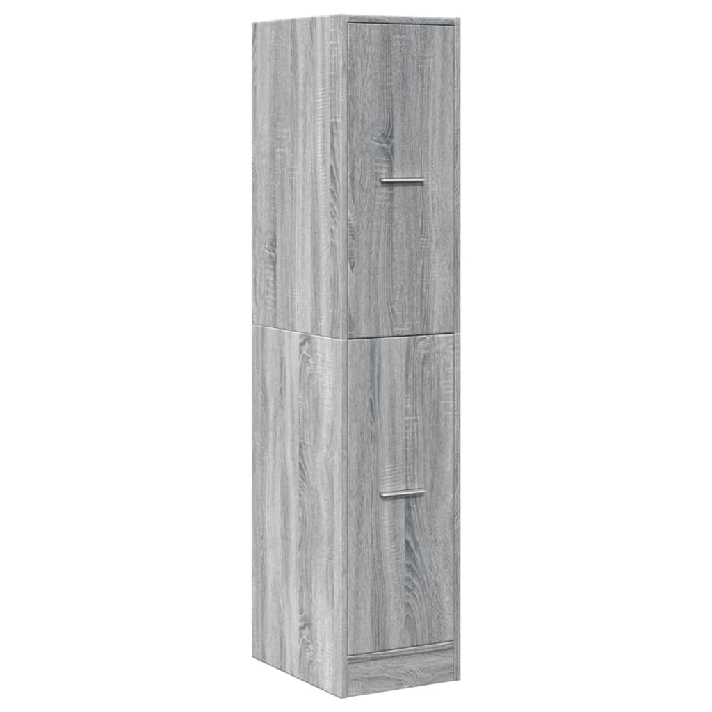 vidaXL Apothekerskast 30x41x144,5 cm bewerkt hout grijs sonoma eiken