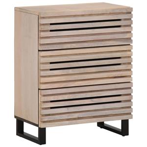 vidaXL Dressoirs 2 st 60x34x75 cm massief mangohout