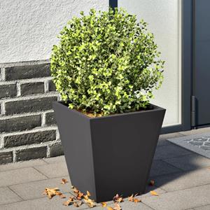 VidaXL Plantenbakken 2 st 30x30x30 cm staal zwart