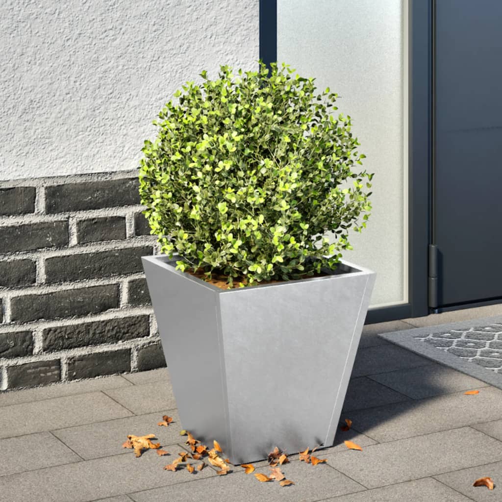 VidaXL Plantenbak 30x30x30 cm gegalvaniseerd staal