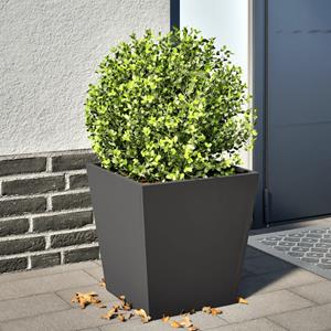 VidaXL Plantenbak 40x40x40 cm staal zwart