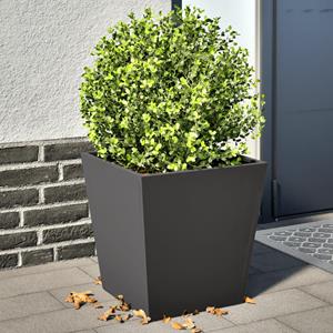 VidaXL Plantenbakken 2 st 40x40x40 cm staal zwart