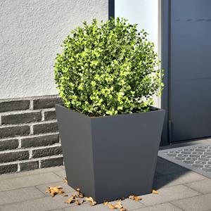 VidaXL Plantenbak 40x40x40 cm staal antracietkleurig