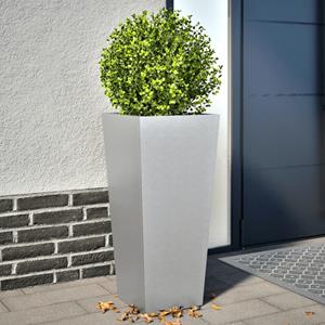 VidaXL Plantenbakken 2 st 35x35x75 cm gegalvaniseerd staal