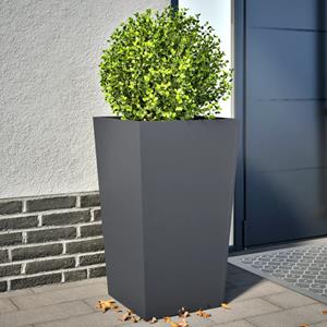 VidaXL Plantenbakken 2 st 45x45x75 cm staal antracietkleurig