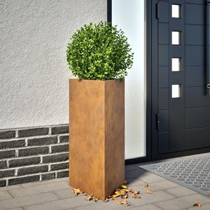 VidaXL Plantenbak driehoek 40x34,5x70 cm cortenstaal