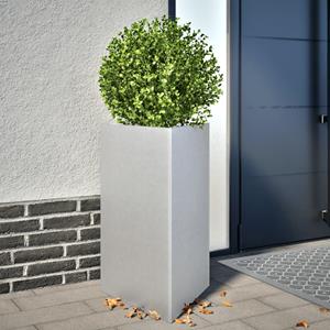 VidaXL Plantenbak driehoek 50x43x75 cm gegalvaniseerd staal