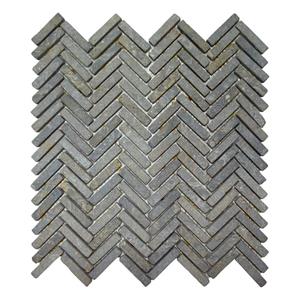 Stabigo Mozaiek Parquet 1x4.8 30x30 cm Marmer Light Grey Visgraat 