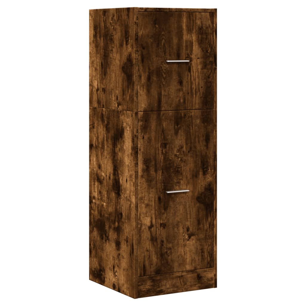 vidaXL Apothekerskast 40x41x118 cm bewerkt hout gerookt eikenkleurig