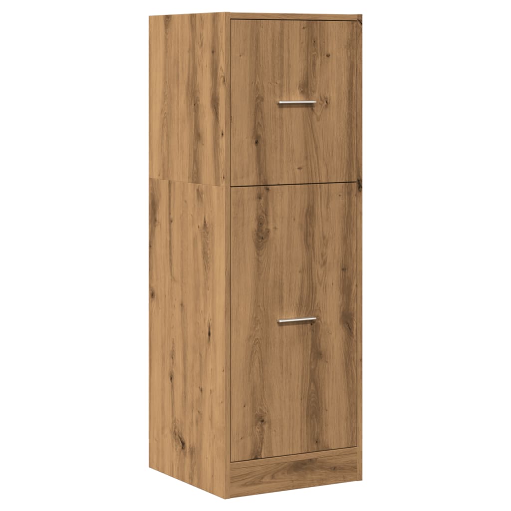 vidaXL Apothekerskast 40x41x118 cm bewerkt hout artisanaal eikenkleur