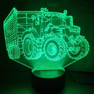 Ontwerp-zelf 3D LED LAMP - TRACTOR MET AANHANGER 4