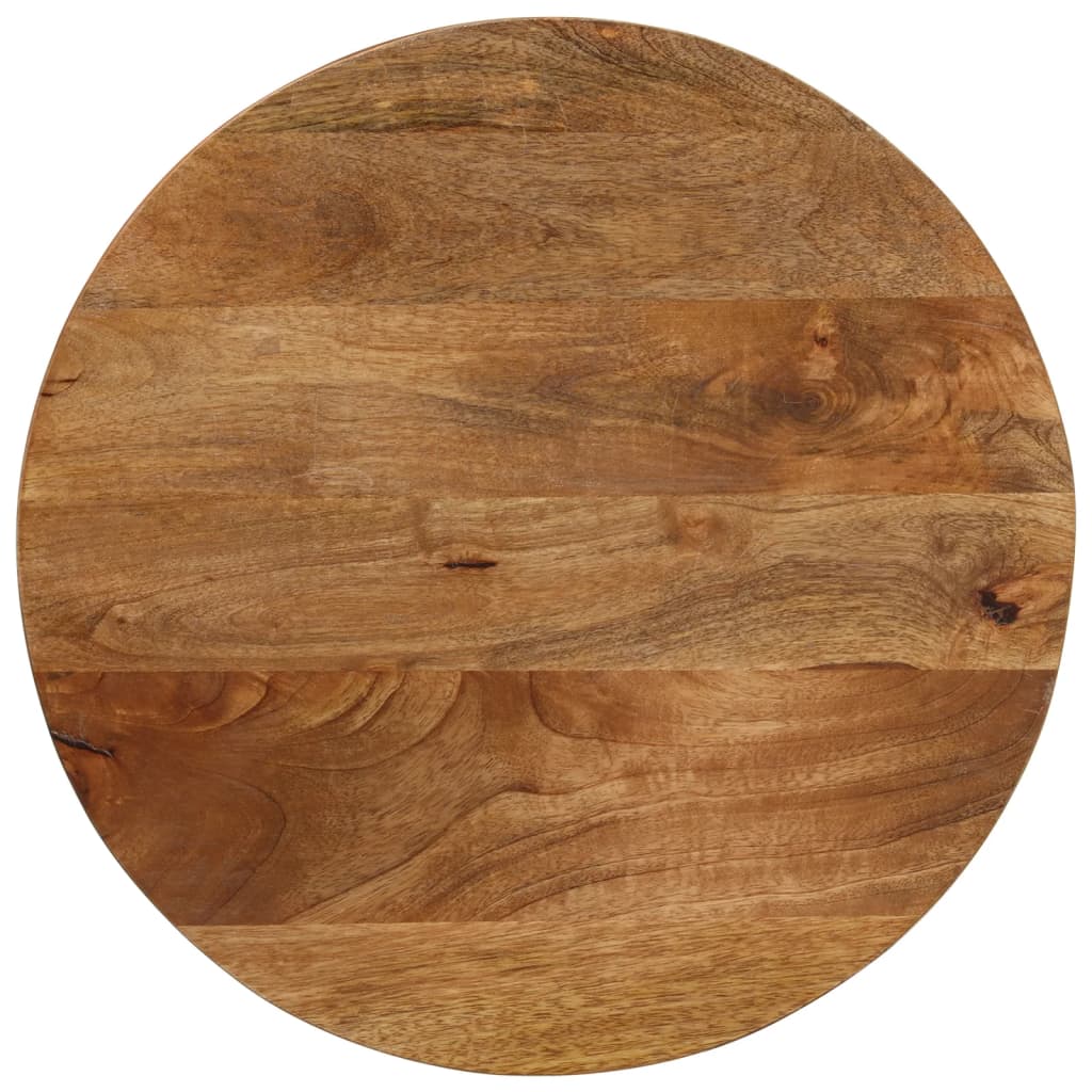 VidaXL Tafelblad Ø 40x2,5 cm rond massief ruw mangohout