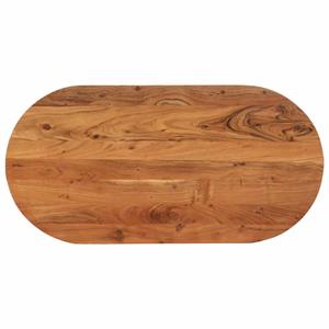 VidaXL Tafelblad ovaal 80x40x2,5 cm massief acaciahout