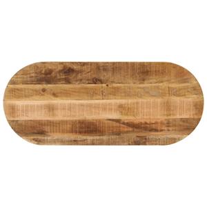 VidaXL Tafelblad ovaal 140x60x2,5 cm massief ruw mangohout