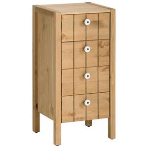 Home affaire Halfhoge kast TINA Badkamermeubel, kast, kast, breedte 31,5 cm, massief hout