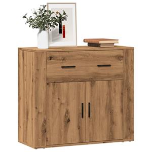 vidaXL Dressoir 80x33x70 cm bewerkt hout artisanaal eikenkleurig