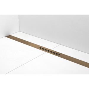 Easydrain Douchegoot Easy Drain R-Line Clean Brushed Bronze (Alle Maten)