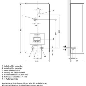 Vaillant VED E 18/8 VED E 18/8 Doorstroomboiler A (A+ - F) 18 kW