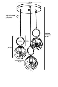 Opviq Hanglamp Marina 3-lichts | 