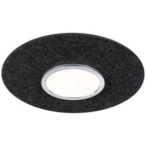 Paulmann Smart LED-Deckenlampe Tulga, anthrazit &Oslash; 45 cm Filz