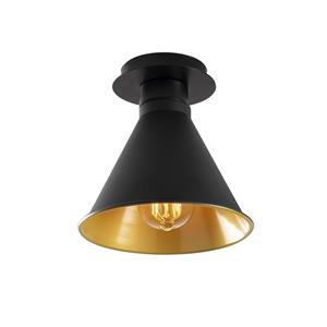 Opviq Deckenleuchte Berceste N-676, schwarz/gold, Metall, Ø 20 cm