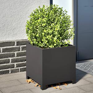 VidaXL Plantenbak 40x40x40 cm staal zwart