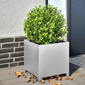 VidaXL Plantenbakken 2 st 40x40x40 cm gegalvaniseerd staal