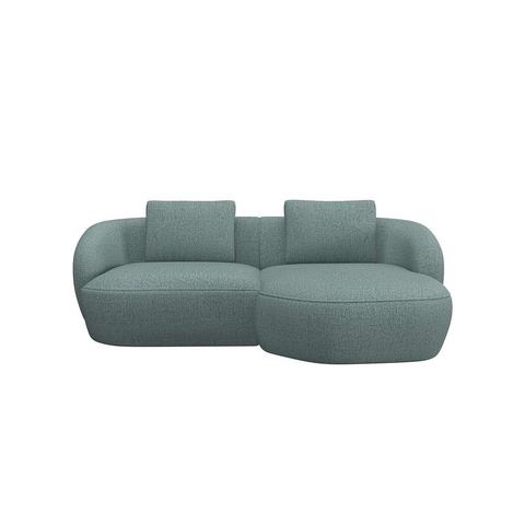 FLEXLUX Zithoek Torino, rund, L-Form, Sofa-Ecke mit Recamiere, Longchair-Sofa