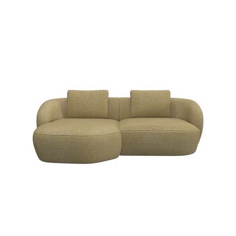 FLEXLUX Zithoek Torino, rund, L-Form, Sofa-Ecke mit Recamiere, Longchair-Sofa